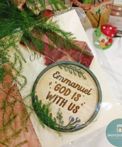 Bộ Tranh Gỗ Treo Cây Thông Giáng Sinh