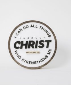Tranh tròn - I Can Do All Things Through Christ - D25