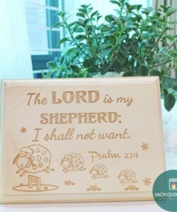 Tranh Gỗ Câu Gốc chữ nhật Shalom