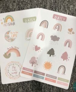 Set Sticker Daily Rainbow