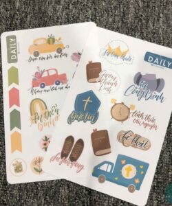 Set Sticker Daily Jesus is a King