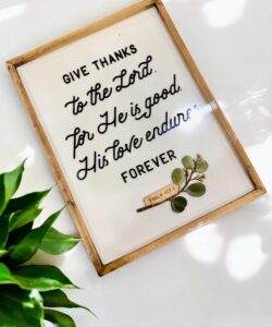 Tranh Give Thanks (30x40cm)