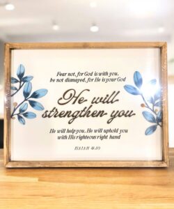 He will strengthen you