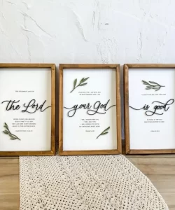 The Lord - Your God - is good (20x30cm each)